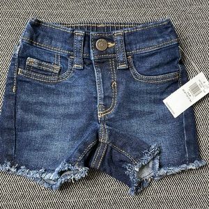 Dark Blue Denim Shorts